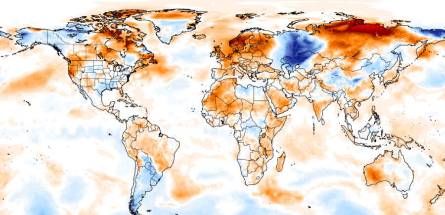 Temperaturanomalie - über Sibirien ist es derzeit außergewöhnlich warm Temperaturanomalie - über Sibirien ist es derzeit außergewöhnlich warm