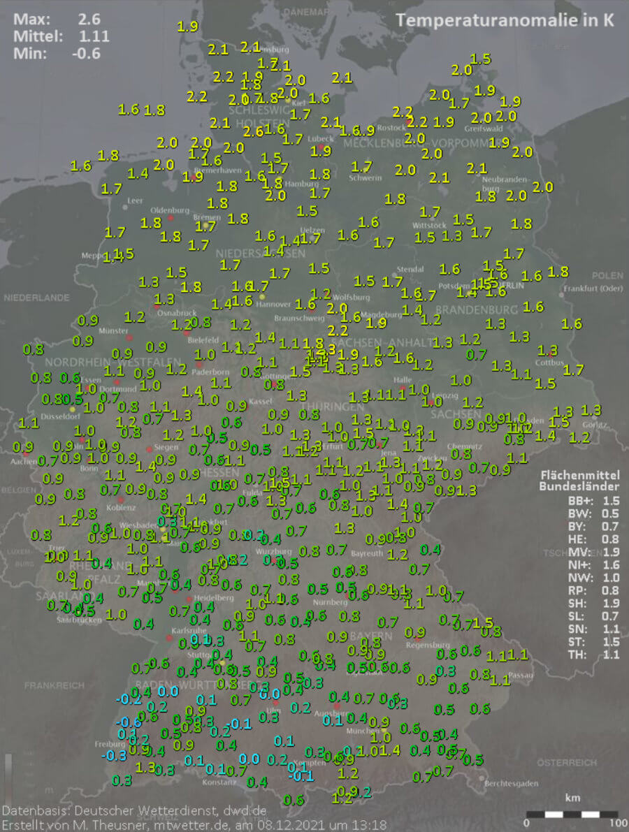 Das Wetter im Herbst war zu warm Das Wetter im Herbst war zu warm