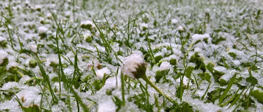 Schneefall Ende April