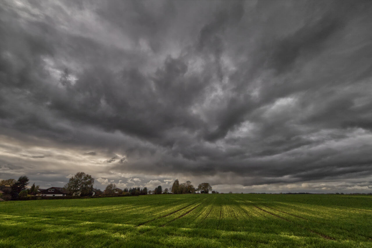 Wolken dominieren das Oktoberwetter