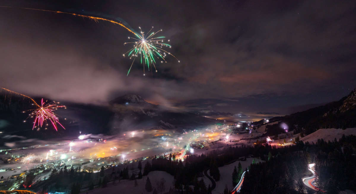 Eine verbreitet klare Silvesternacht Eine verbreitet klare Silvesternacht