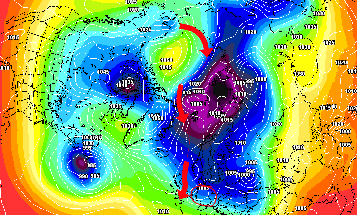 Polarwirbelberechnung April