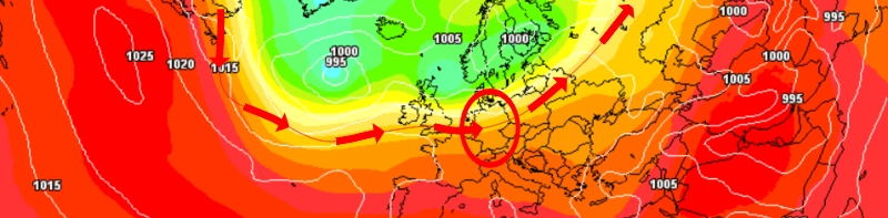 Gemäßigtes Sommerwetter Anfang August