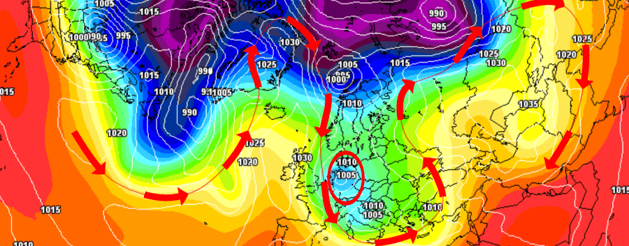 Das Strömungsmuster bleibt meridional strukturiert - hohe Wellenbewegung entlang der Polarfront Das Strömungsmuster bleibt meridional strukturiert - hohe Wellenbewegung entlang der Polarfront