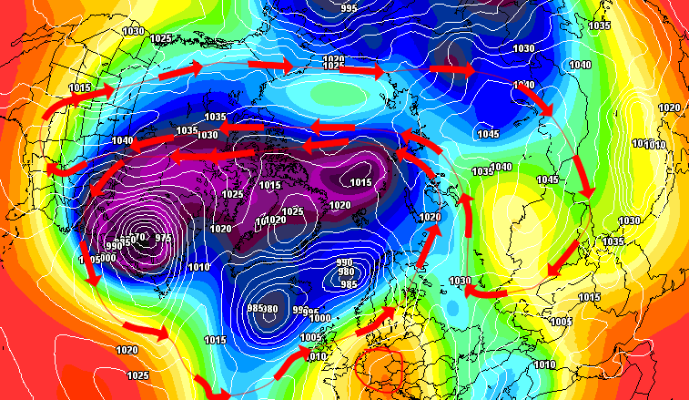 Polarwirbelberechnung Dezember