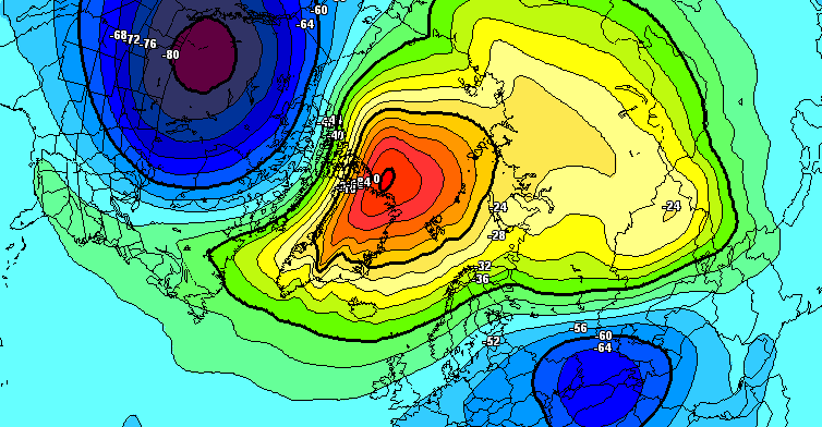 Polarwirbelberechnung Februar