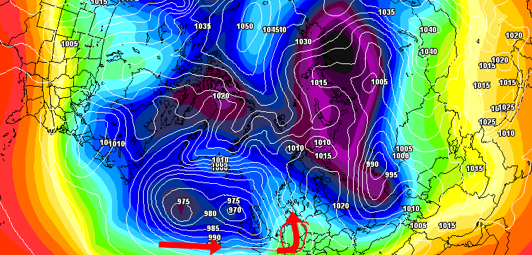 Polarwirbelberechnung Februar