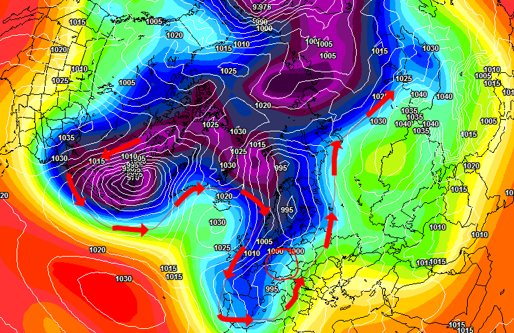 Polarwirbelberechnung Januar