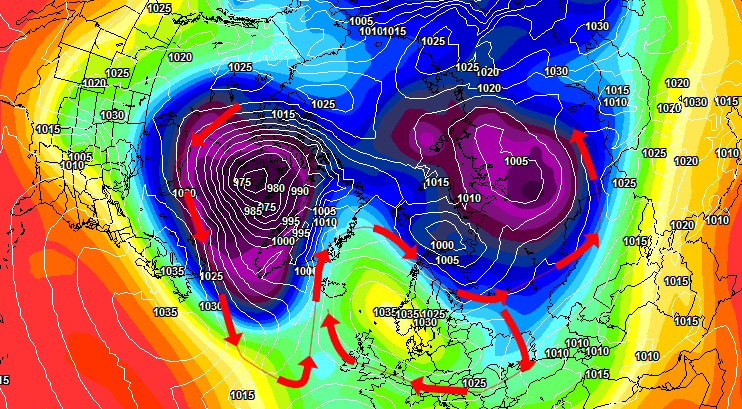 Polarwirbelberechnung Januar