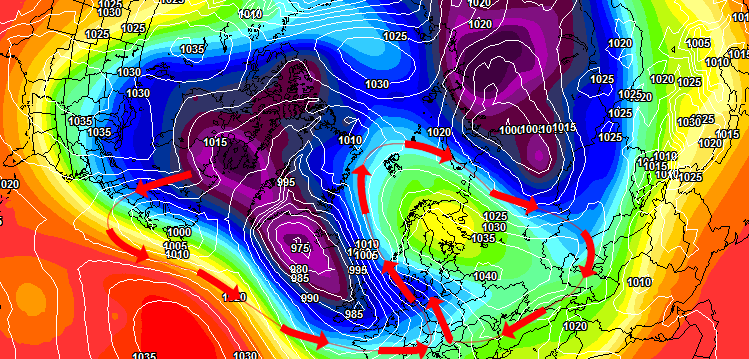 Polarwirbelberechnung Januar