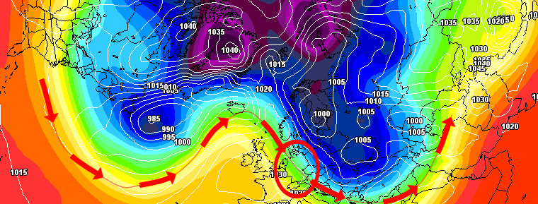 Nasskalte Nordwestwetterlage