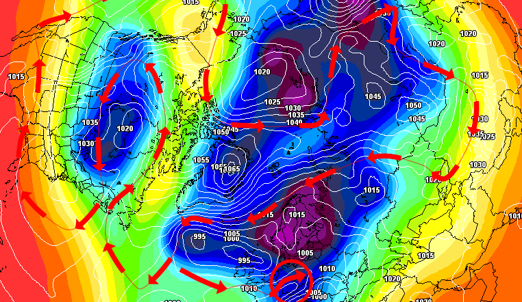 Ein Polarwirbelsplit hat nicht zwangsläufig winterliche Wetterverhältnisse über Mitteleuropa zur Folge