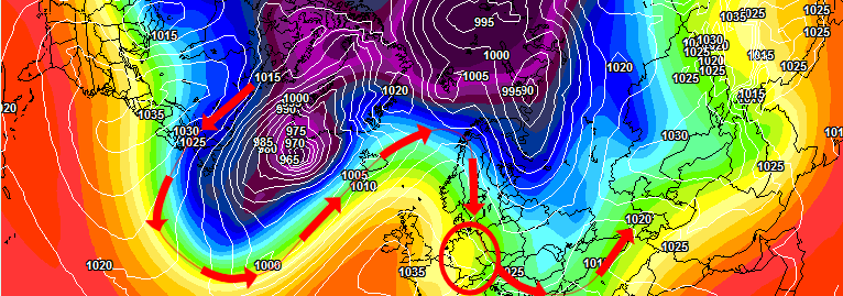 Verlagert sich das Hoch weiter nach Westen, hat der Winter im Januar seine Chancen