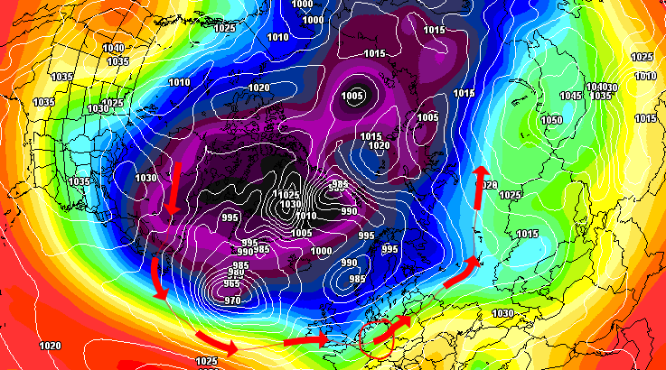 Polarwirbelberechnung Januar