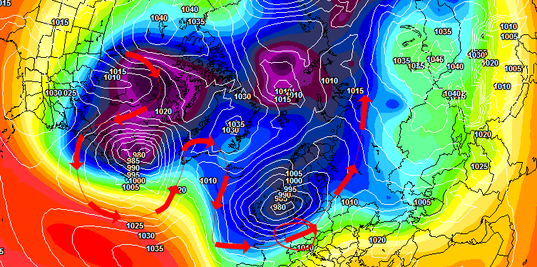 Polarwirbelberechnung Januar