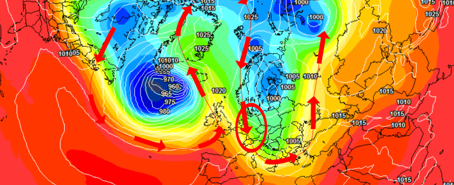 Eine für Anfang Oktober extreme Wetterlage