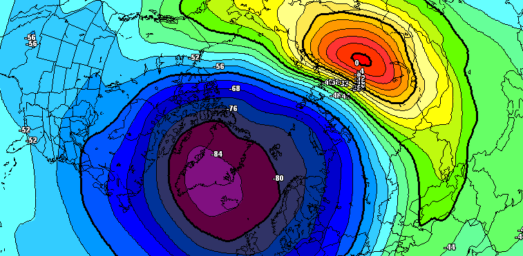 Ein kräftiges Minor-Warming in Stratosphärenhöhe