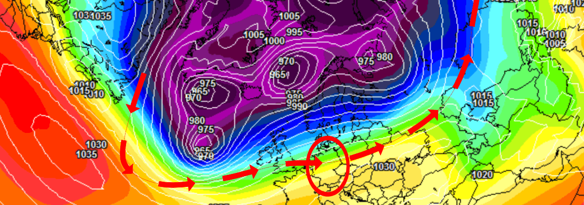 Milde Südwestwetterlage Milde Südwestwetterlage