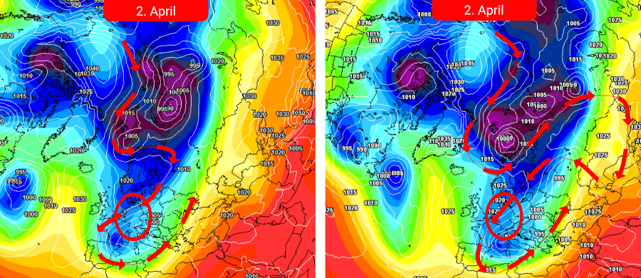 Markanter Temperatursturz und Schneefall - typisches Aprilwetter Markanter Temperatursturz mit optionalem Schneefall - typisches Aprilwetter