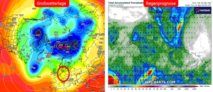 Unbeständiges Wetter an und nach Ostern