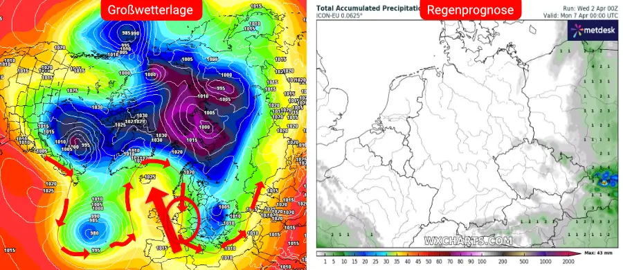 Kühles und windiges Aprilwetter mit Nachtfrost Kühles und windiges Aprilwetter mit Nachtfrost