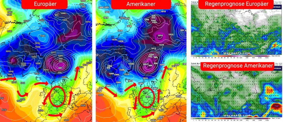 Zahlreiche Schauer sorgen ab dem Wochenende über der Südhälfte für einen unbeständigen Wettercharakter Zahlreiche Schauer sorgen ab dem Wochenende über der Südhälfte für einen unbeständigen Wettercharakter