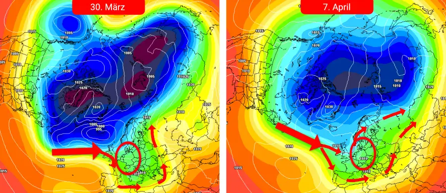 Große Unsicherheiten in der Wetterentwicklung für Anfang April