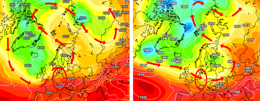 Die Intensität des Hochdrucksystems kann nachhaltige Auswirken auf das Wetter im August haben Die Intensität des Hochdrucksystems kann nachhaltige Auswirken auf das Wetter im August haben