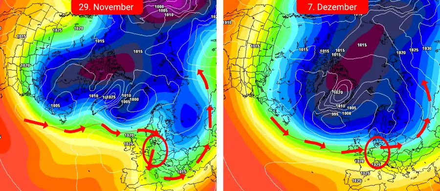 Vorübergehend sind winterliche Wetterverhältnisse bis auf mittlere Lagen möglich, doch der Wettertrend ist deutlich nasskalt besetzt Vorübergehend sind winterliche Wetterverhältnisse bis auf mittlere Lagen möglich, doch der Wettertrend ist deutlich nasskalt besetzt