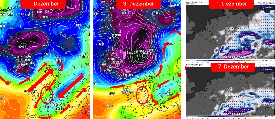 Ein Hauch von Winter mit nachfolgend nasskalter Witterung Ein Hauch von Winter mit nachfolgend nasskalter Witterung
