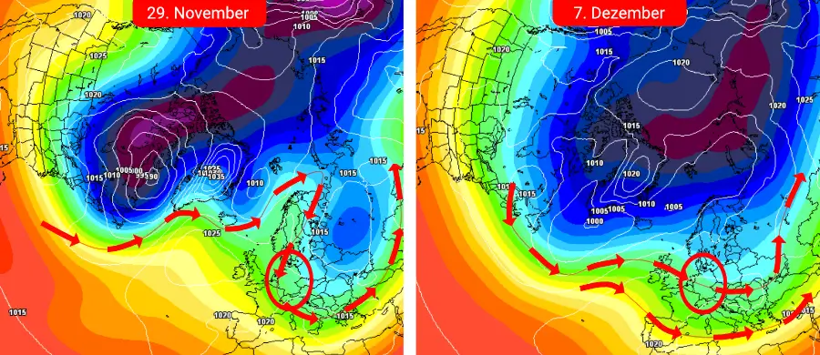 Winter ab den mittleren und nasskalt über tieferen Lagen Winter ab den mittleren und nasskalt über tieferen Lagen