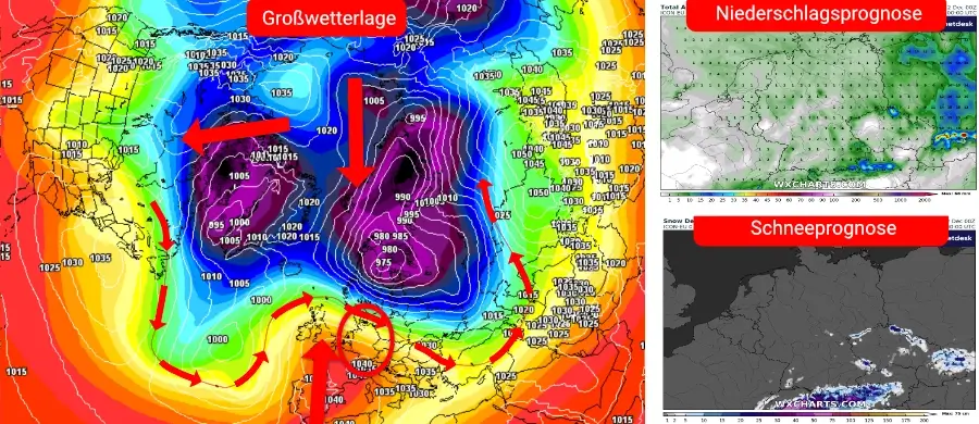 Deutschland zwischen den Fronten - zweigeteiltes Wetter im Dezember Deutschland zwischen den Fronten - zweigeteiltes Wetter im Dezember