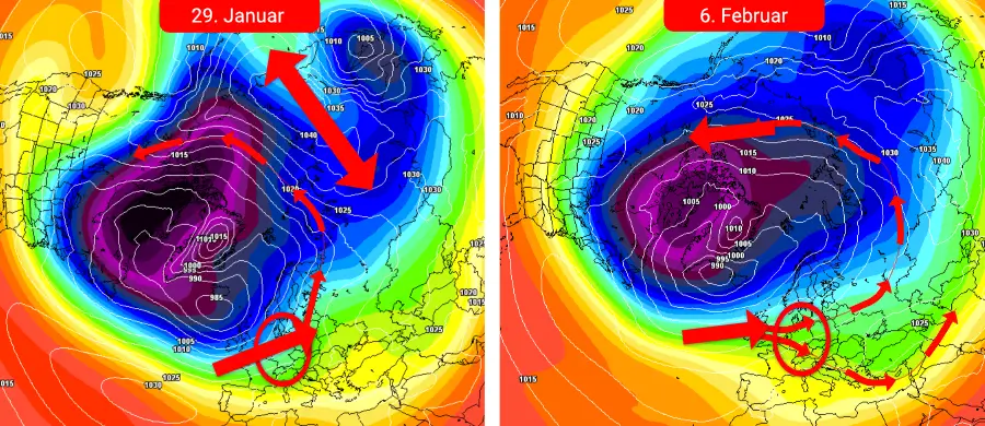 Kaum mehr Optionen für eine winterliche Wetterentwicklung Anfang Februar Der Winter hat auch im Februar einen schweren Stand