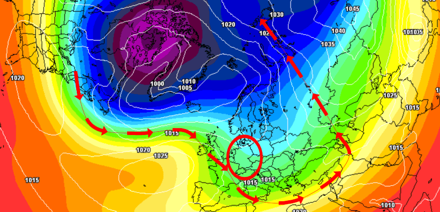 Die nasskalte Witterung hat die besten Voraussetzungen das Wetter Anfang Januar zu beeinflussen Die nasskalte Witterung hat die besten Voraussetzungen das Wetter Anfang Januar zu beeinflussen
