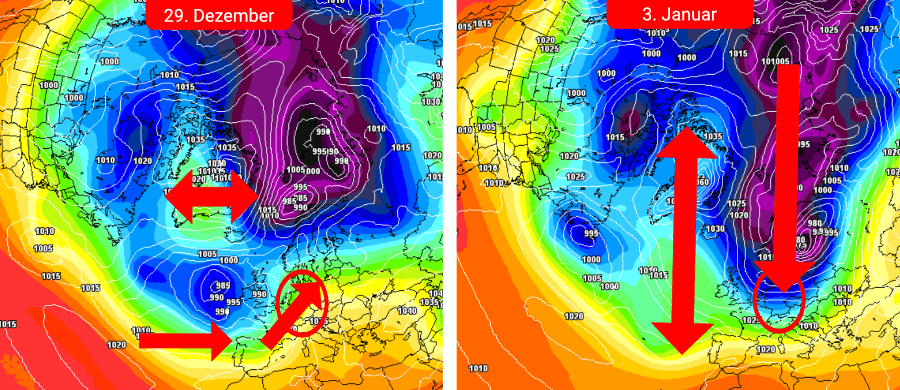 Das Hoch über Grönland ist im Januar der Schlüssel für den Winter über Deutschland