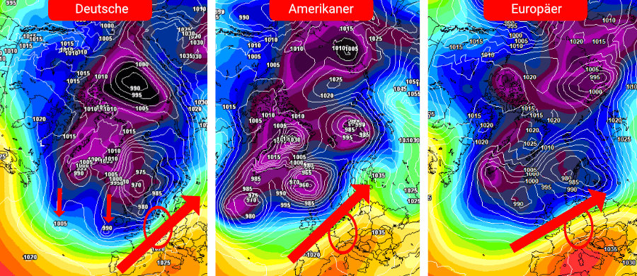 Eine kräftige Südwestströmung kann die Temperaturen an Silvester ansteigen lassen Eine kräftige Südwestströmung kann die Temperaturen an Silvester ansteigen lassen