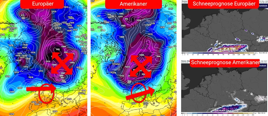Der Polarwirbel strukturiert sich bis Anfang Januar um Der Polarwirbel strukturiert sich bis Anfang Januar um