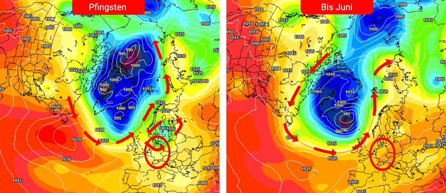 Eine bis Juni unsichere Entwicklung der Großwetterlage