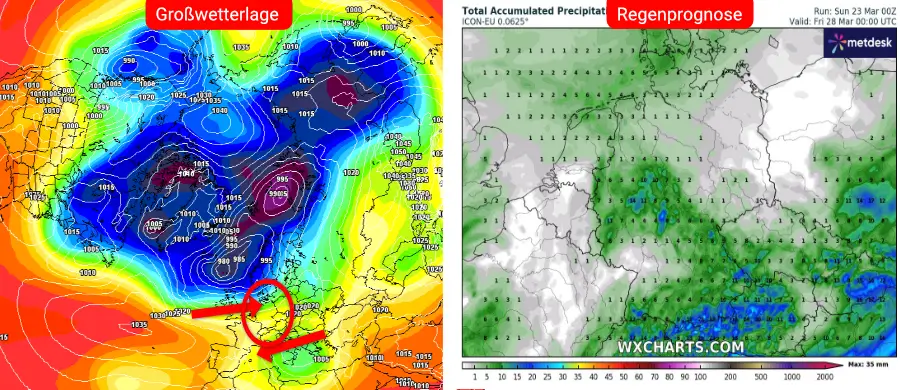 Frühlingshafte Temperaturen bei unbeständigem Märzwetter Frühlingshafte Temperaturen bei unbeständigem Märzwetter