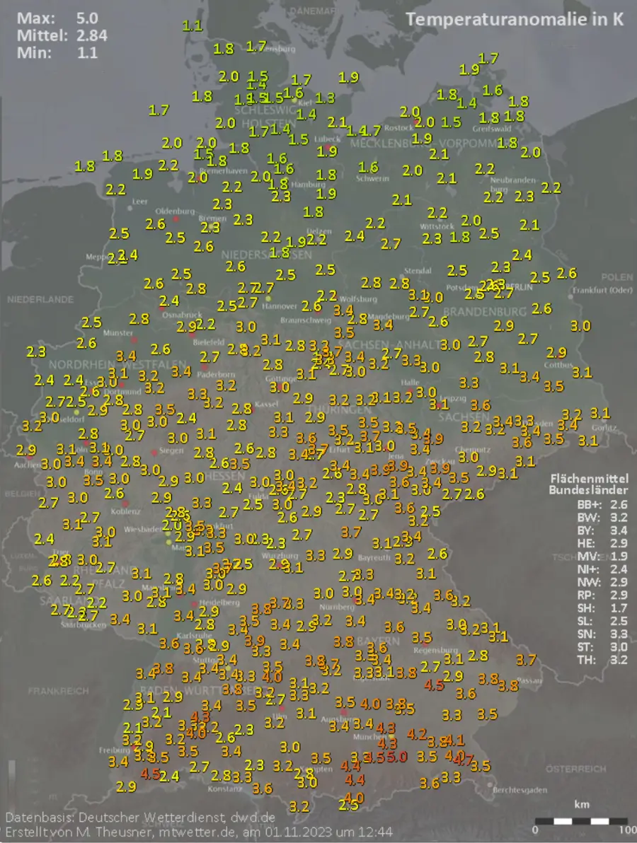 Ein ungewöhnlich warmer Oktober Ein ungewöhnlich warmer Oktober