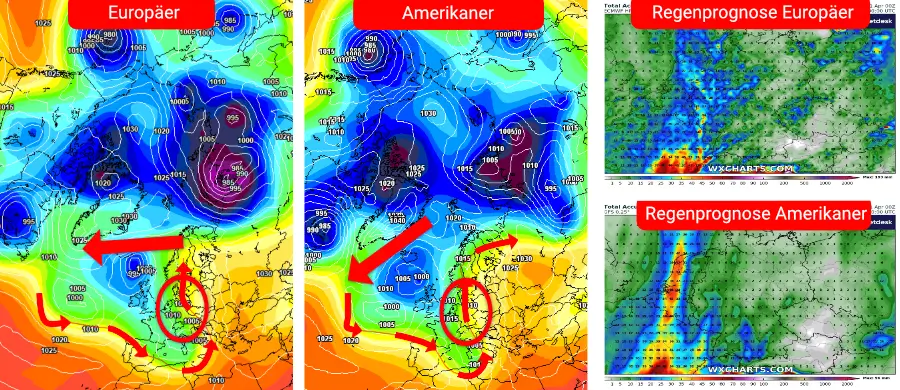 Ein Wetterumschwung sorgt vor Ostern für einen markanten Temperatursturz Ein Wetterumschwung sorgt vor Ostern für einen markanten Temperatursturz