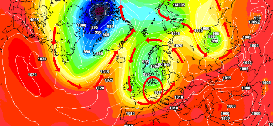 Eine meridionale Grundströmung könnte Anfang September für einen frühherbstlichen Wettercharakter sorgen Eine meridionale Grundströmung könnte Anfang September für einen frühherbstlichen Wettercharakter sorgen