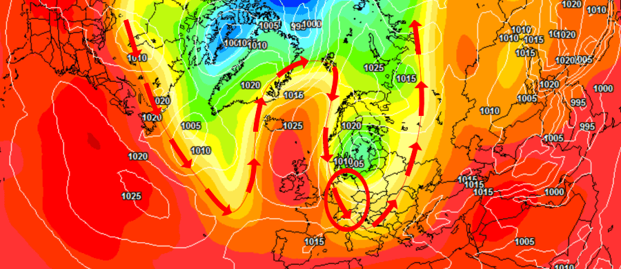 Ein Stark meridionales Strömungsmuster - Deutschland zwischen einem Sommerhoch und einem Herbsttief Ein Stark meridionales Strömungsmuster - Deutschland zwischen einem Sommerhoch und einem Herbsttief