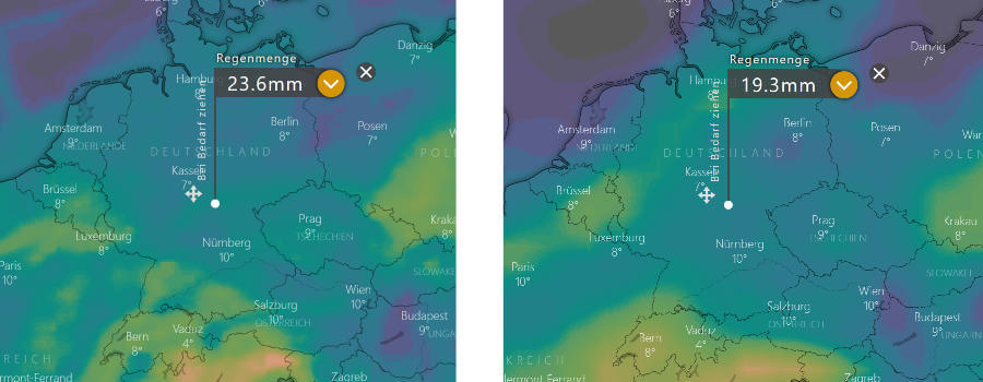 Eine im April nur mäßige Niederschlagsentwicklung Eine im April nur mäßige Niederschlagsentwicklung