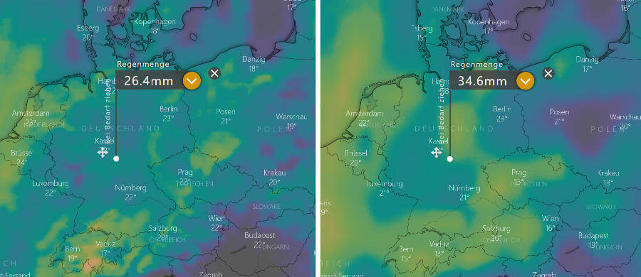 Weitere Schauer und Gewitter unterschiedlicher Ausprägung Weitere Schauer und Gewitter unterschiedlicher Ausprägung