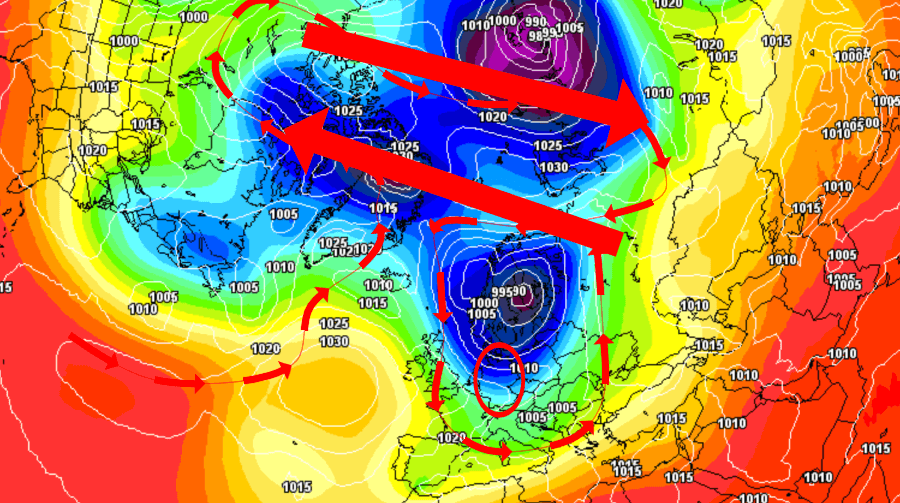 Die Hochdruckzone durch den Polarwirbel - zu schwach, doch über Kurz oder Lang wird auch das zu einer Zonalisierung führen Die Hochdruckzone durch den Polarwirbel - zu schwach, doch über Kurz oder Lang wird auch das zu einer Zonalisierung führen