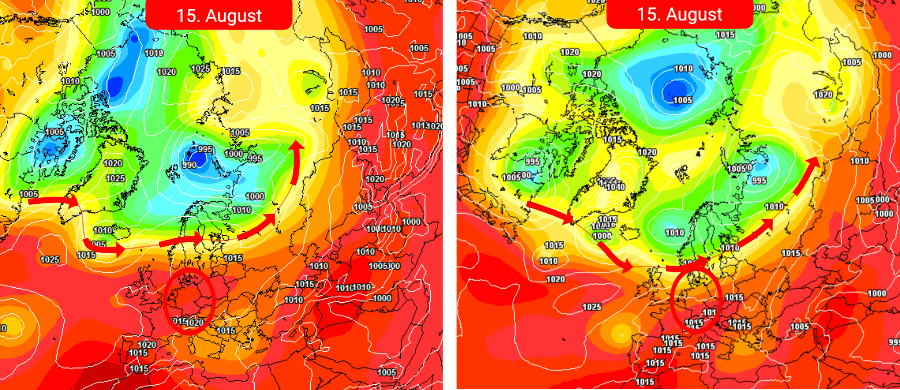 Hochdruckgetriebenes Wetter - der Hochsommer dominiert das Wetter bis Mitte August Hochdruckgetriebenes Wetter - der Hochsommer dominiert das Wetter bis Mitte August