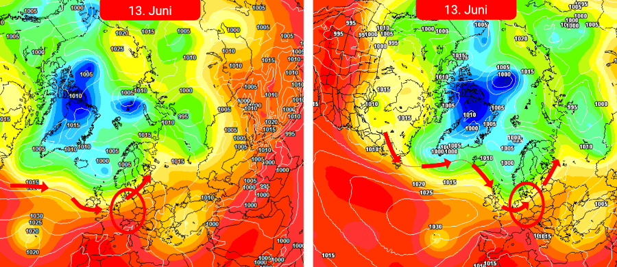 Ein Sommerhoch dehnt sich nach Deutschland aus, doch ist das Wetter nicht von Störungen befreit Ein Sommerhoch dehnt sich nach Deutschland aus, doch ist das Wetter nicht von Störungen befreit