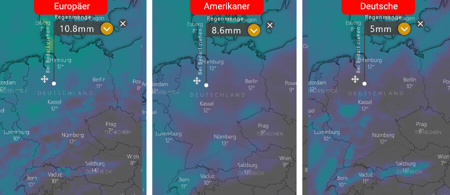 Gelegentliche Schauer sorgen über dem Nordwesten und Norden für einen abwechslungsreichen Wettercharakter