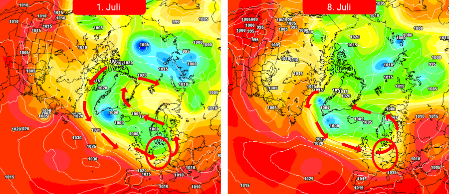 Die durchwachsene und nur mäßig warme Südwestwetterlage Die durchwachsene und nur mäßig warme Südwestwetterlage